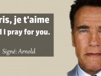 “Paris, je t’aime” : l’hommage d’Arnold Schwarzenegger devant le Bataclan