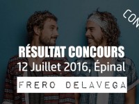 Résultat Concours Concert Frero DELAVEGA, 2ème édition…