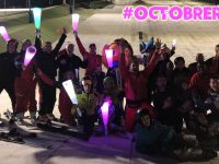 La première descente aux flambeaux Octobre Rose au monde est Vosgienne